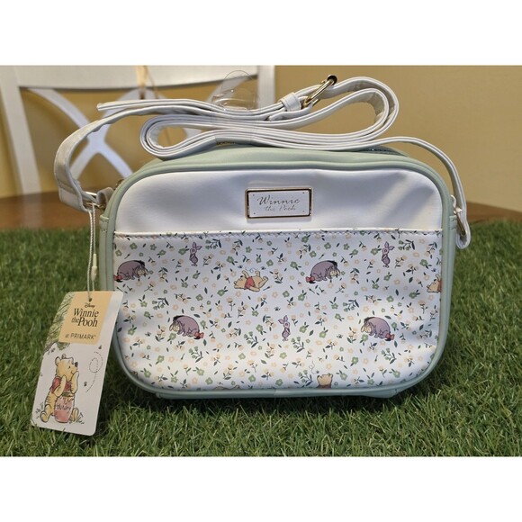 Disney Handbags - Disney Primark "Winnie The Pooh" Crossbody/Camera Bag Light Green NWT 9"x6"x3"